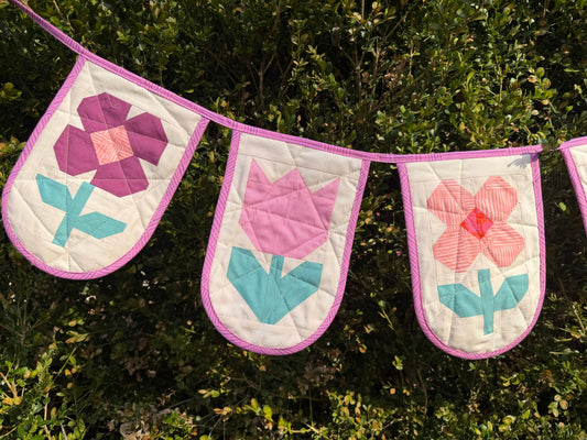 Quilted Spring Garland - Solids Edition