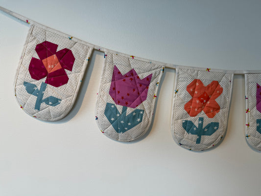 Quilted Spring Garland - Starry Edition