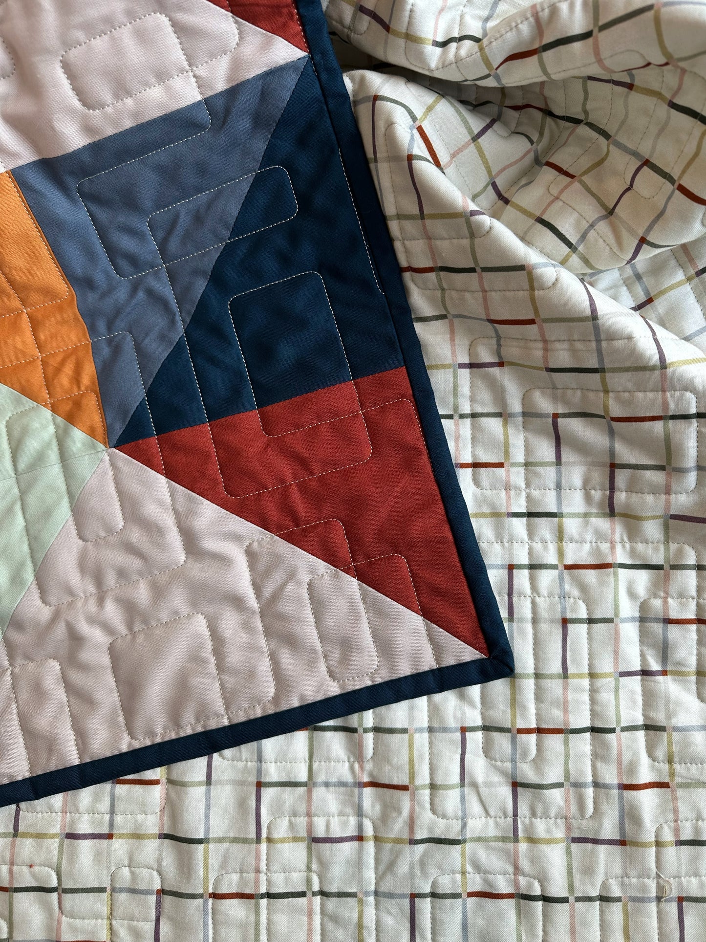 Mitered Quilt Throw Sized