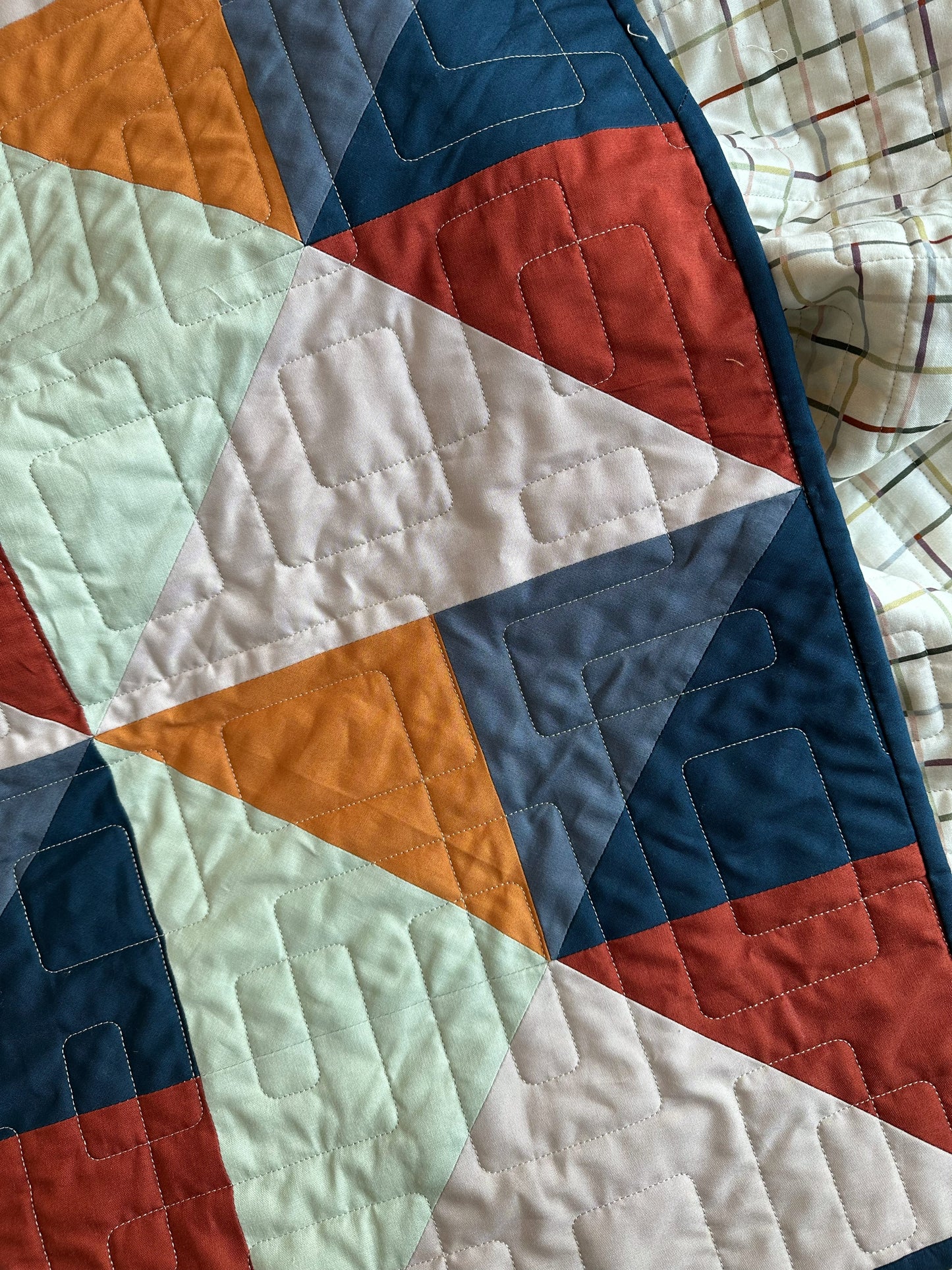 Mitered Quilt Throw Sized