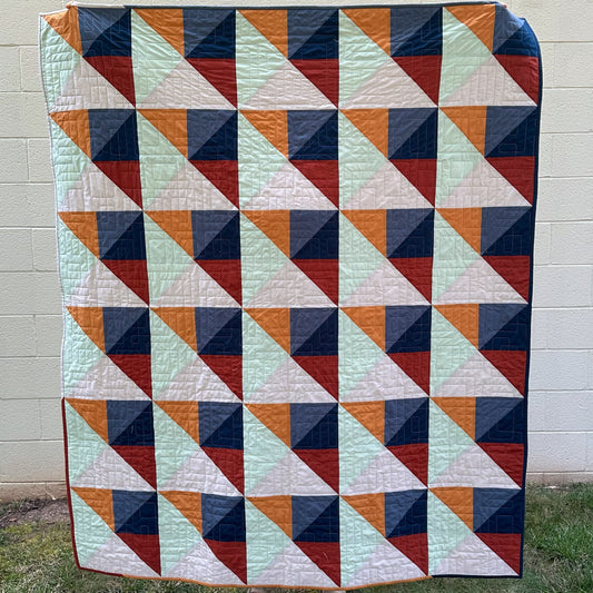 Mitered Quilt Throw Sized