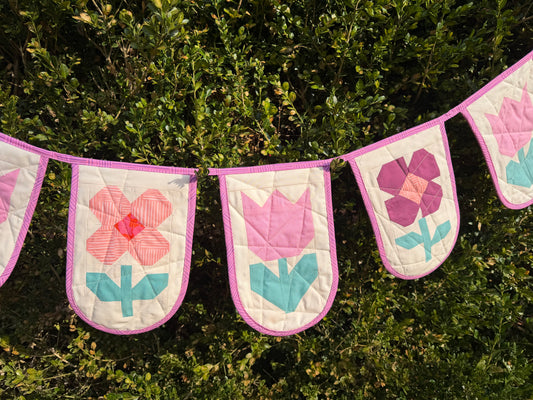 Quilted Spring Garland - Solids Edition