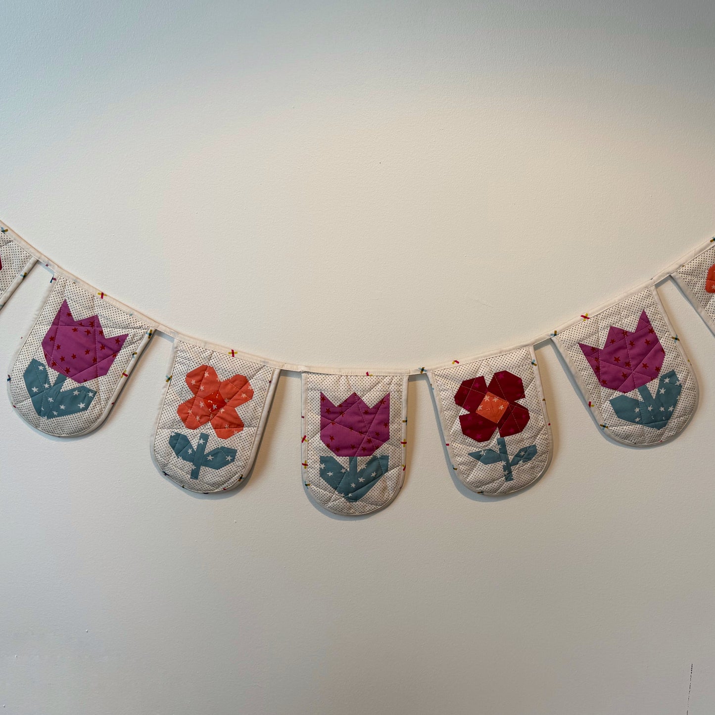 Quilted Spring Garland - Starry Edition