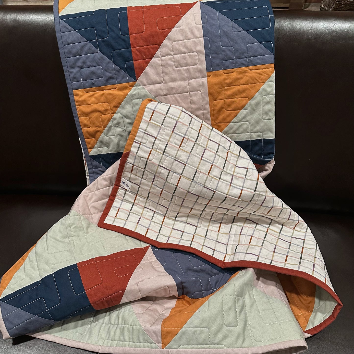 Mitered Quilt Throw Sized
