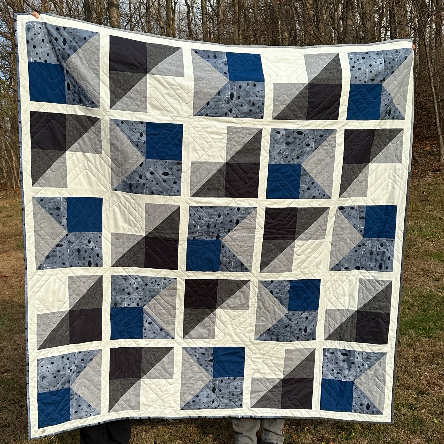 Perfect Placement Throw Size Blue