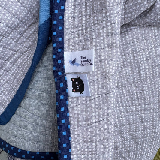 Color Shift Blue Throw Size